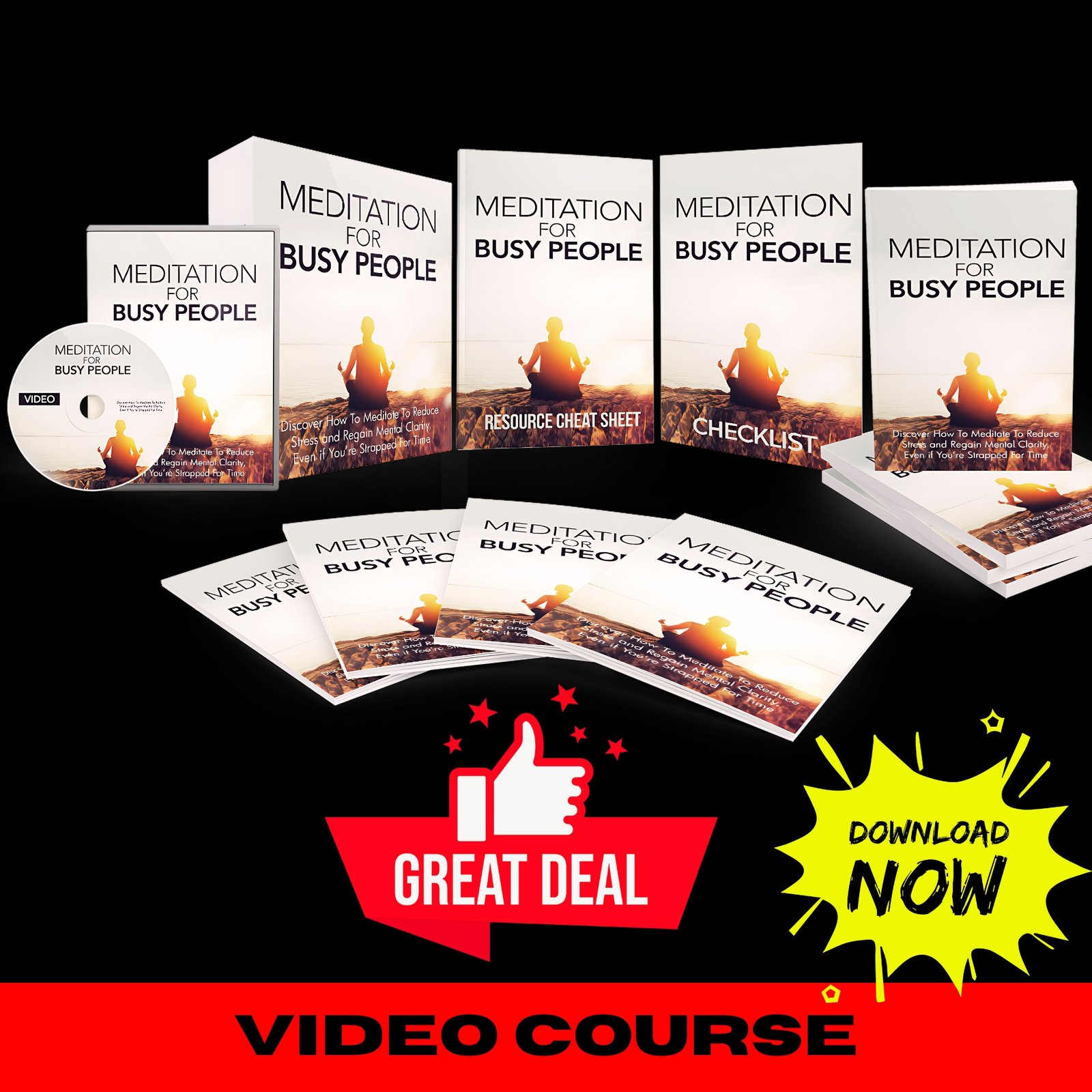 Meditation For Busy People Upgrade Package (Video Course)